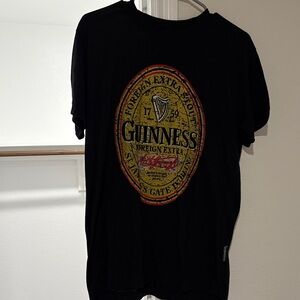 Guinness Black and Gold Short Sleeve Tee
